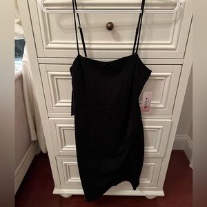 Sunset Spring classic black mini dress size small NWT